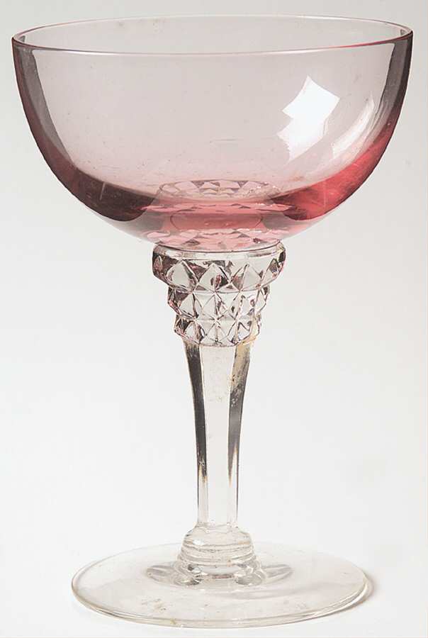 Wistaria Pink (Stem 17507) Champagne/Tall Sherbet by Tiffin-Franciscan-1