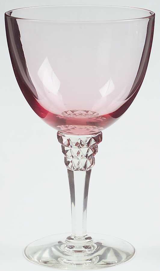 Wistaria Pink (Stem 17507) Water Goblet by Tiffin-Franciscan-1