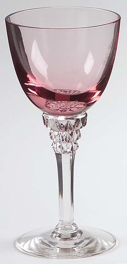 Wistaria Pink (Stem 17507) Wine Glass by Tiffin-Franciscan-1