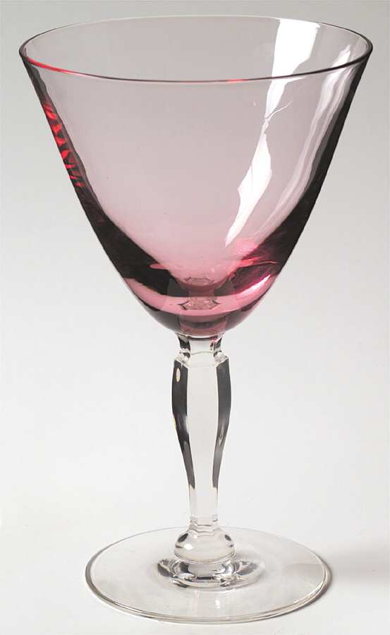 Wistaria Pink (Stem 17505) Water Goblet by Tiffin-Franciscan-1