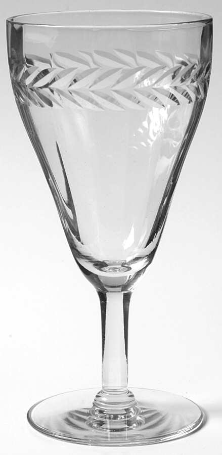 Wreath Water Goblet by Tiffin-Franciscan-1