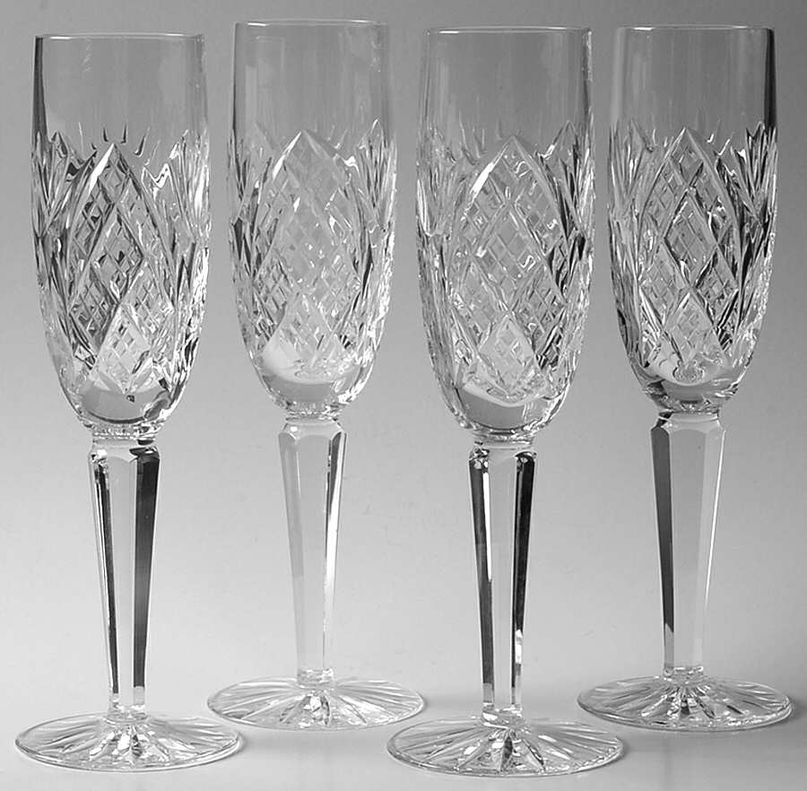 Cathedral Suite Fluted Champagne - Set of 4 by Tipperary-1