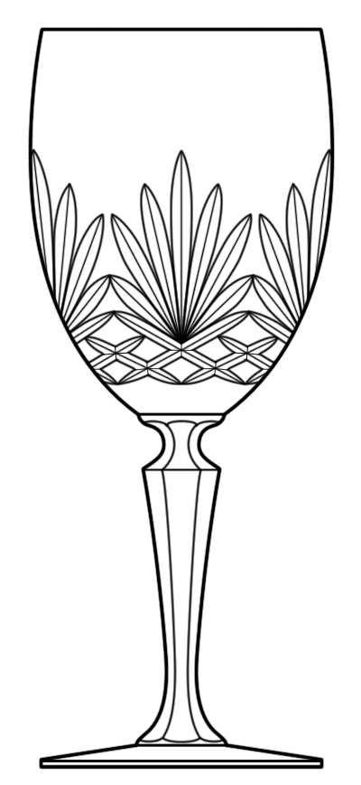 Augusta Water Goblet by Toscany-1