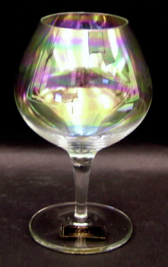 Iris Lustre (Non Optic) Brandy Glass by Toscany-1