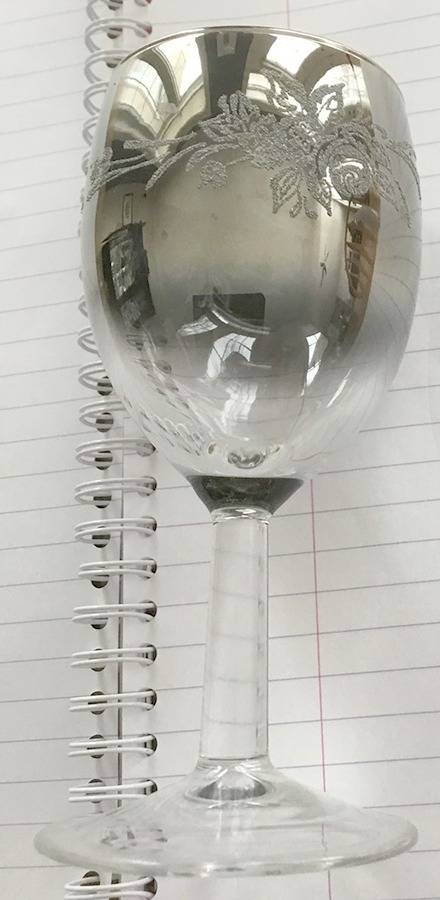 Queen's Lustreware Wine Glass by Vitreon-1