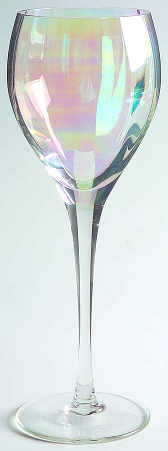 Rainbow (Optic) Water Goblet by Toscany-1