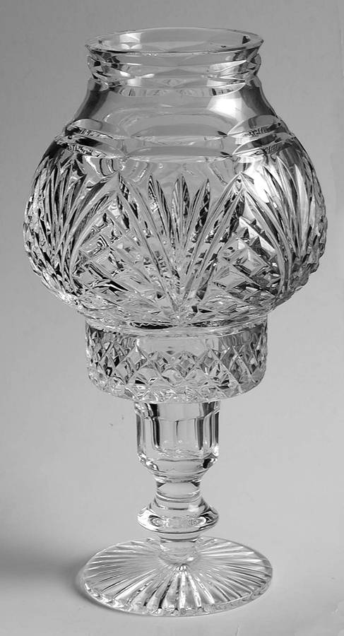 Antrim Hurricane Lamp & Globe by Tyrone Crystal-1