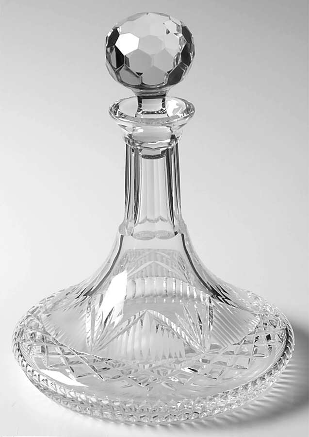 Shannon Suite Ships Decanter & Stopper by Tyrone Crystal-1
