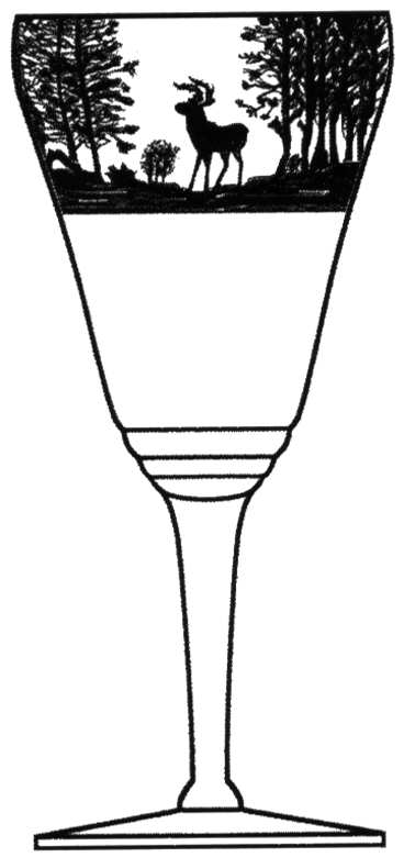 Deerwood Black Water Goblet by Tiffin-Franciscan-1