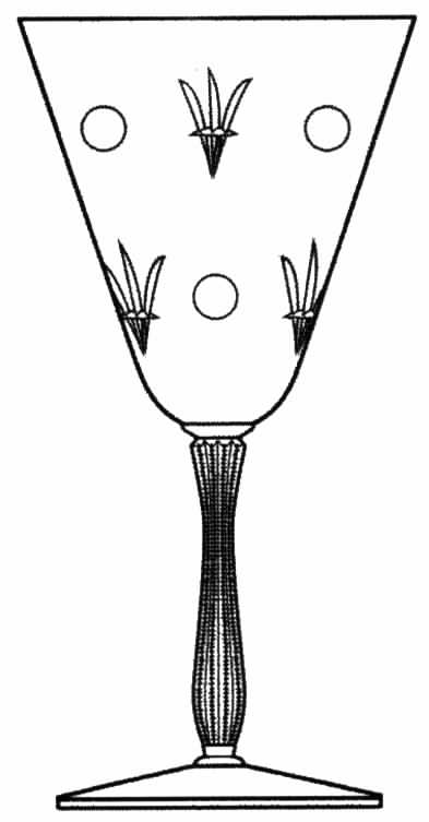 Lady Hilton Water Goblet by Tiffin-Franciscan-1