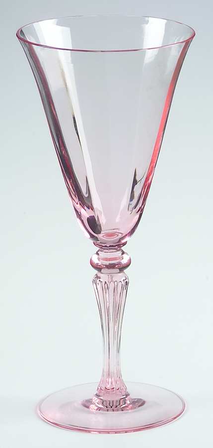 15071 Pink Water Goblet by Tiffin-Franciscan-1