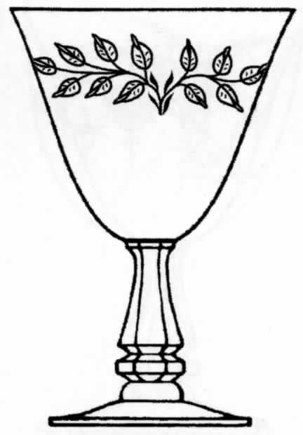 Rose Leaf Water Goblet by Tiffin-Franciscan-1