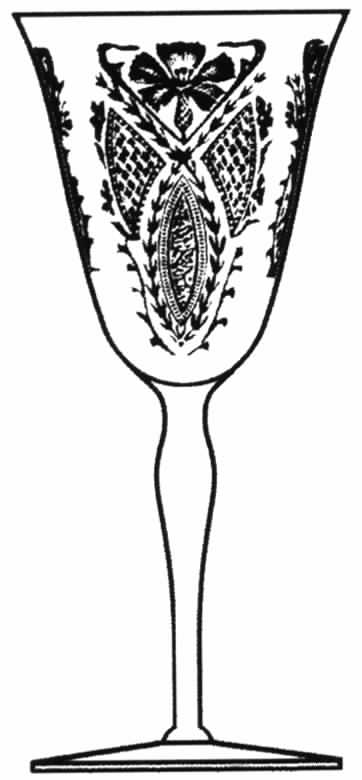Etch 610 Water Goblet by Tiffin-Franciscan-1