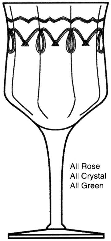 NE298 Green Water Goblet by Tiffin-Franciscan-1