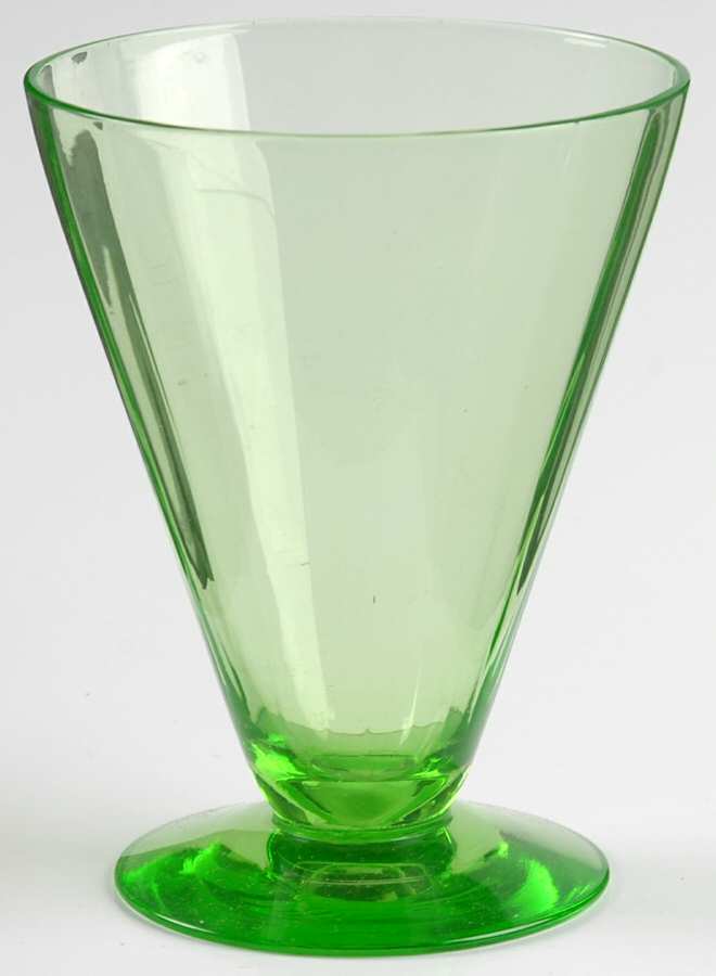 14196 Green 10 Oz Footed Tumbler by Tiffin-Franciscan-1