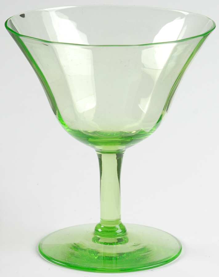 14196 Green Low Sherbet by Tiffin-Franciscan-1