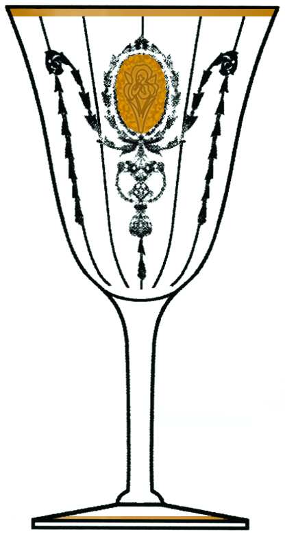 Charmain Water Goblet by Tiffin-Franciscan-1