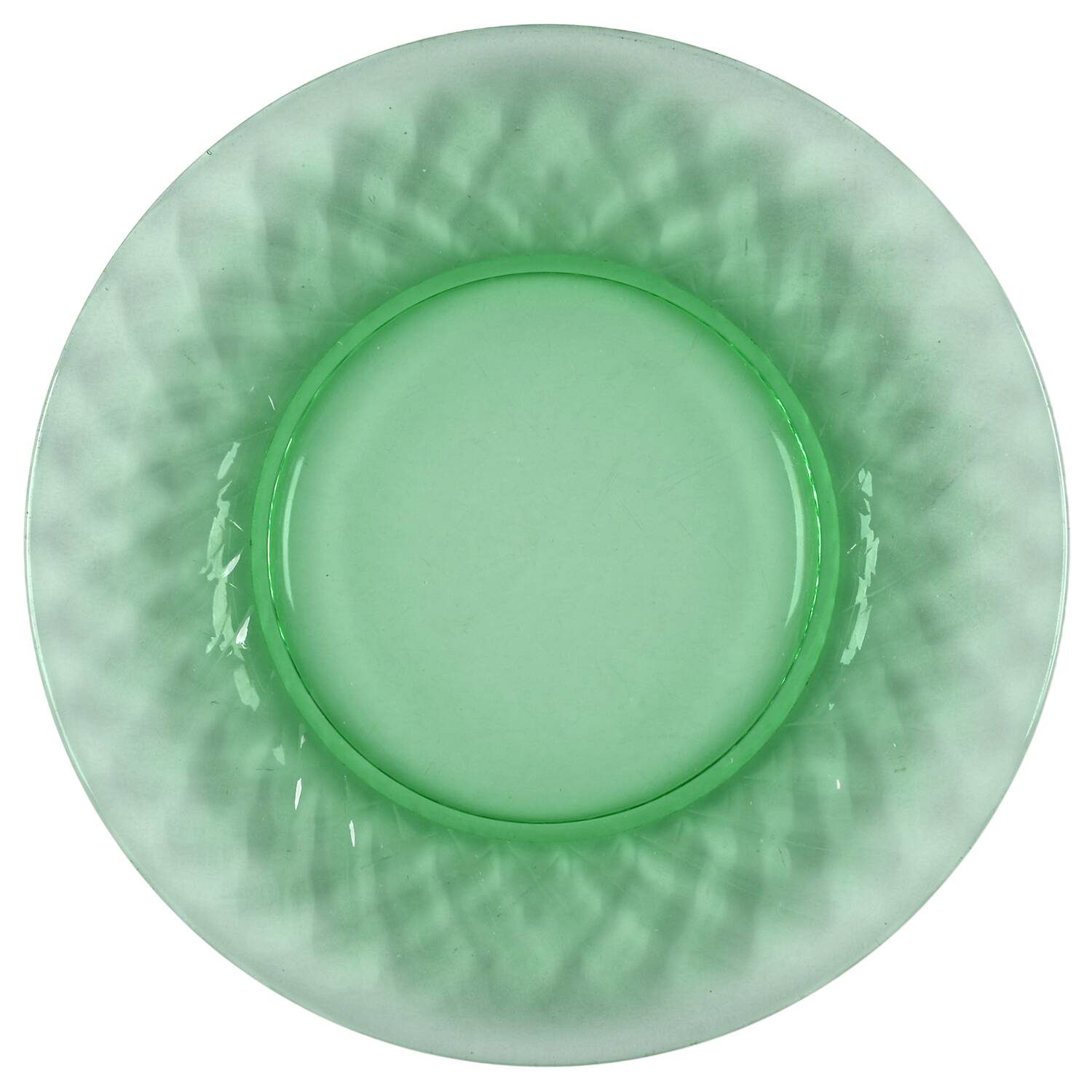 15028 Green Diamond Optic 7" Salad Plate by Tiffin-Franciscan-1