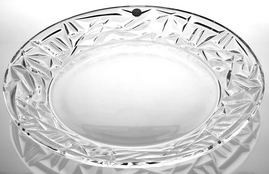 Rock Cut 12" Round Platter by Tiffany-1