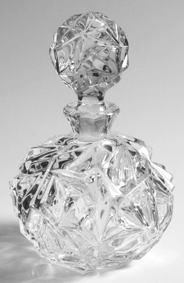 Rock Cut Round Perfume Bottle & Stopper by Tiffany-1