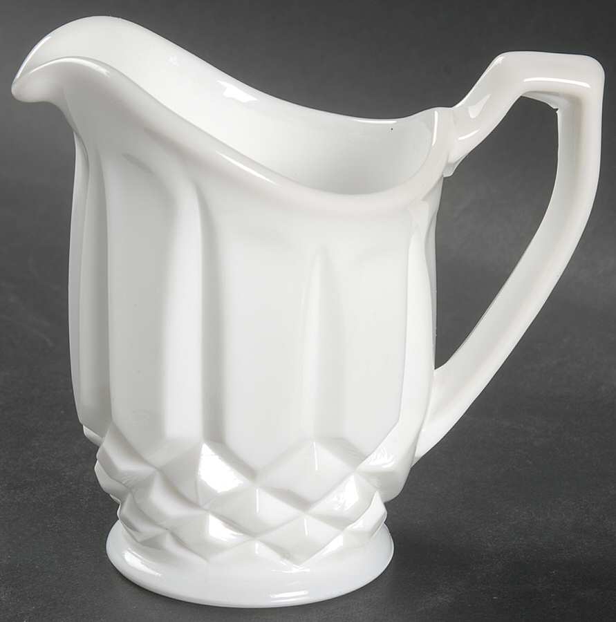 Betsy Ross Milk Glass Creamer by Tiffin-Franciscan-1