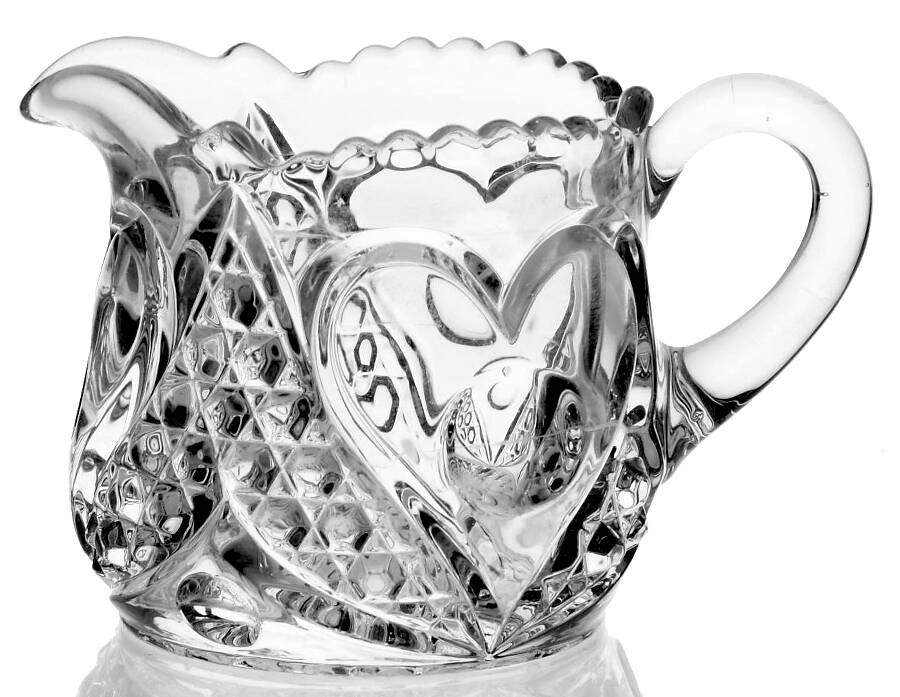 Heart with Thumbprint Individual Creamer by Tarentum-1