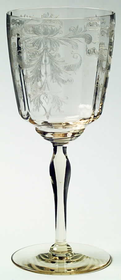 Byzantine Mandarin (Stem 15048) Water Goblet by Tiffin-Franciscan-1