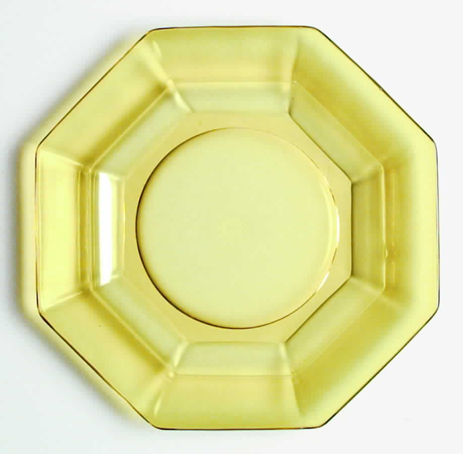 Octagon Canary Luncheon Plate by Tiffin-Franciscan-1