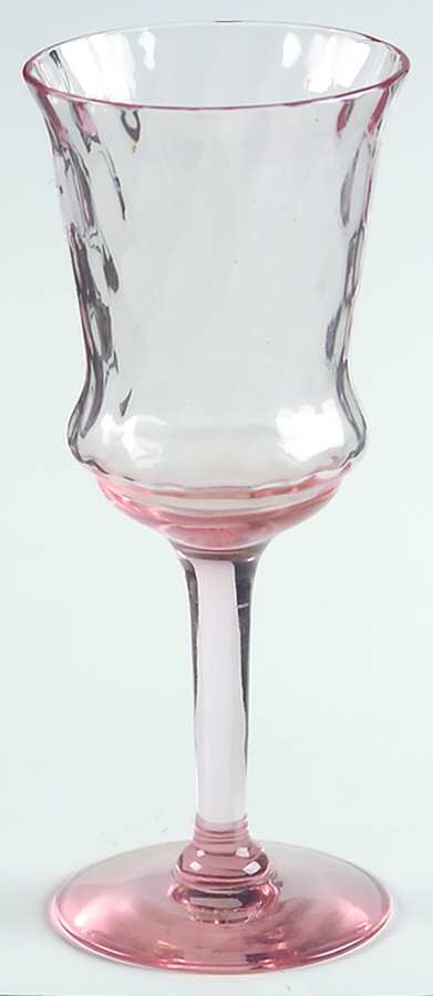 15028 Pink Diamond Optic Wine Glass by Tiffin-Franciscan-1