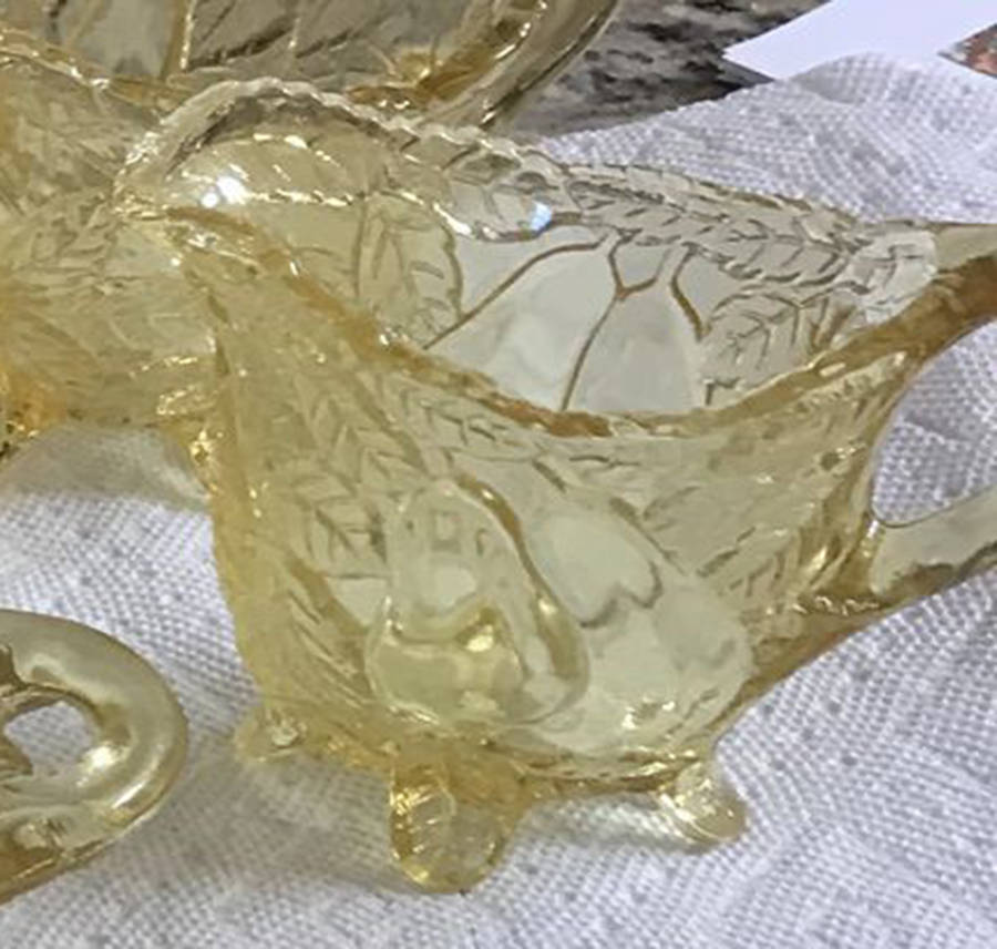 Sweet Pear Yellow Creamer by Tiara-1