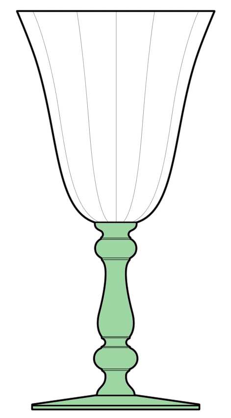 15001 Green Water Goblet by Tiffin-Franciscan-1
