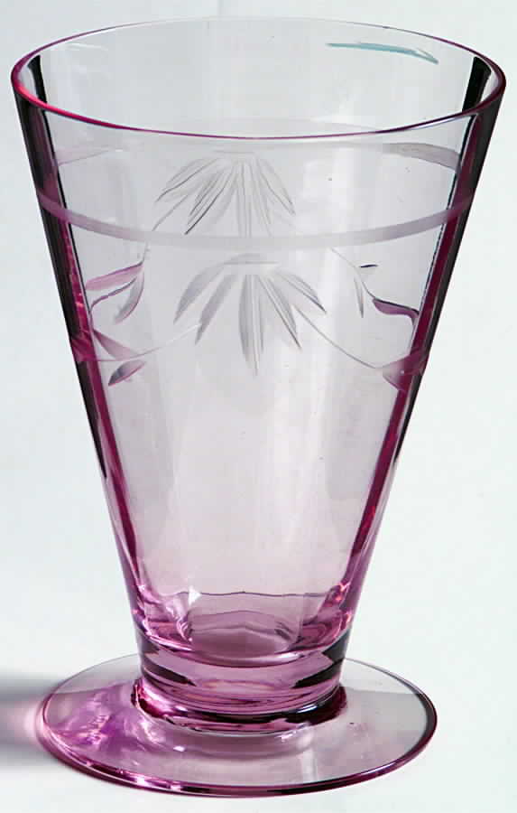 14188-2 Pink 8 Oz Footed Tumbler by Tiffin-Franciscan-1