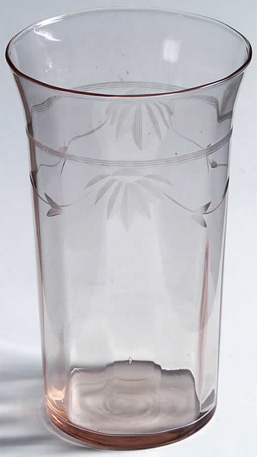 14188-2 Pink 10 Oz Flat Tumbler by Tiffin-Franciscan-1
