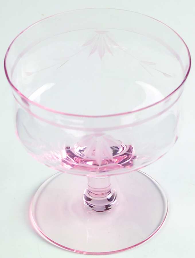 14188-2 Pink Low Sherbet by Tiffin-Franciscan-1