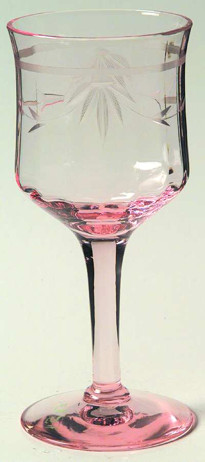 14188-2 Pink Wine Glass by Tiffin-Franciscan-1
