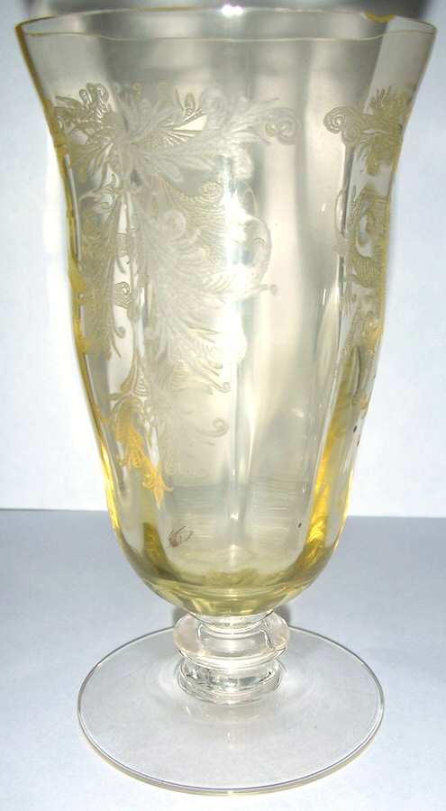 Byzantine Mandarin (Stem 15037) Footed Tumbler by Tiffin-Franciscan-1