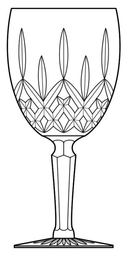 TYR1 Water Goblet by Tyrone Crystal-1