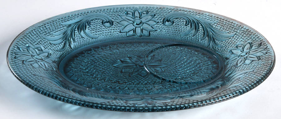 Sandwich Colonial Blue (Bi-Centennial Blue) Snack Plate No Cup by Tiara-1