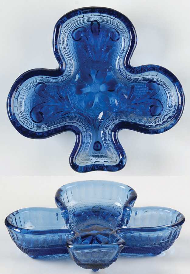 Sandwich Colonial Blue (Bi-Centennial Blue) Club Ashtray by Tiara-1