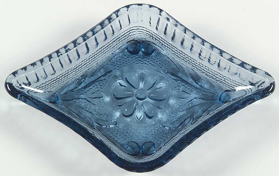 Sandwich Colonial Blue (Bi-Centennial Blue) Ashtray by Tiara-1