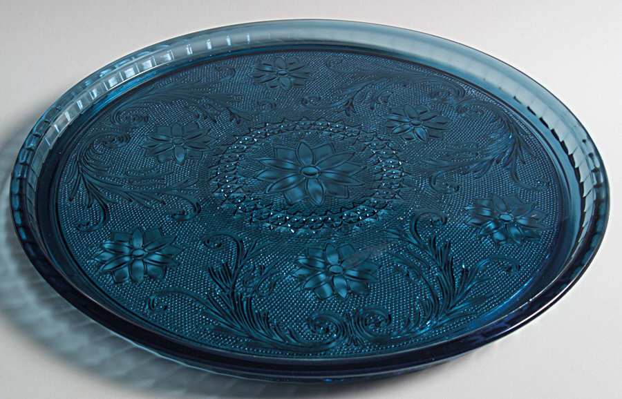 Sandwich Colonial Blue (Bi-Centennial Blue) Tray by Tiara-1