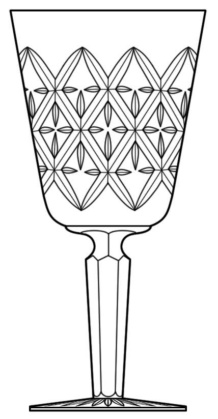 Trellis Water Goblet by Tipperary-1