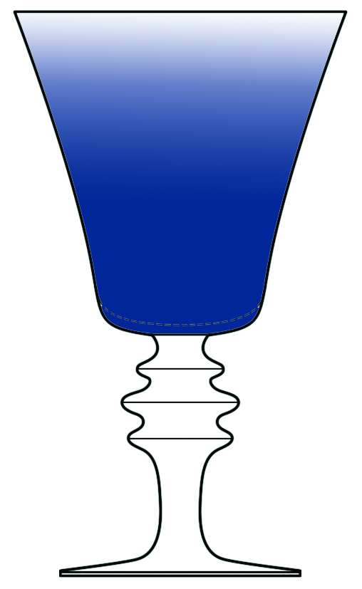 Stuart Blue Water Goblet by Theresienthal-1