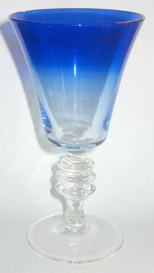 Stuart Blue Water Goblet by Theresienthal-1