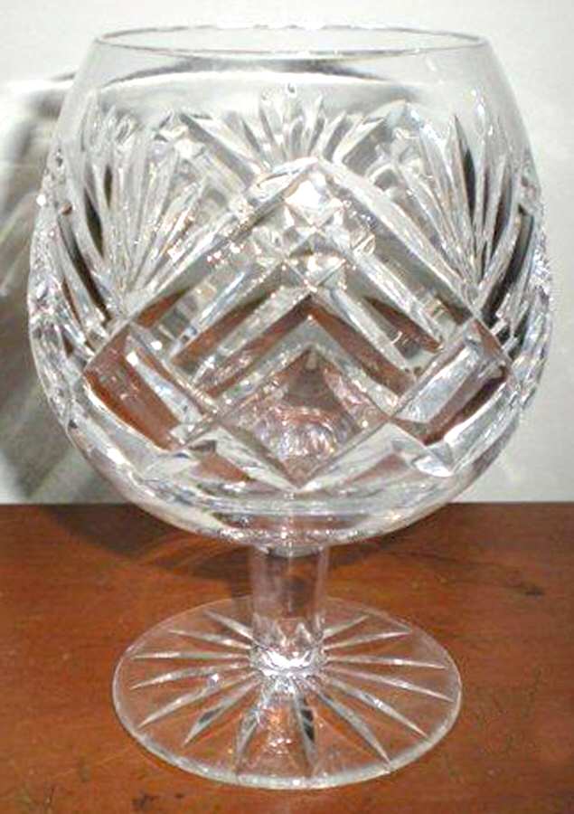 Slievenamon Oval Cut Stem Brandy Glass by Tipperary-1
