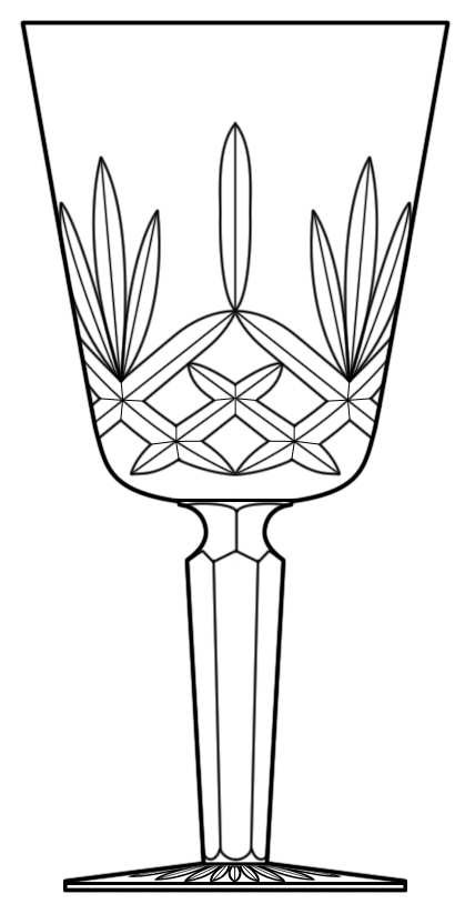 Killiney Water Goblet by Tipperary-1