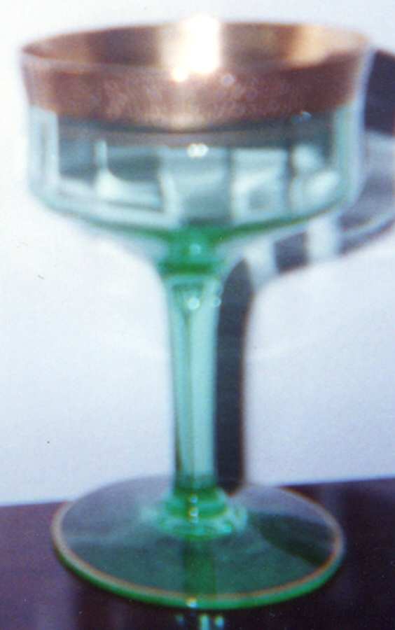 Rambler Rose Green (Stem 14188) Champagne/Tall Sherbet by Tiffin-Franciscan-1