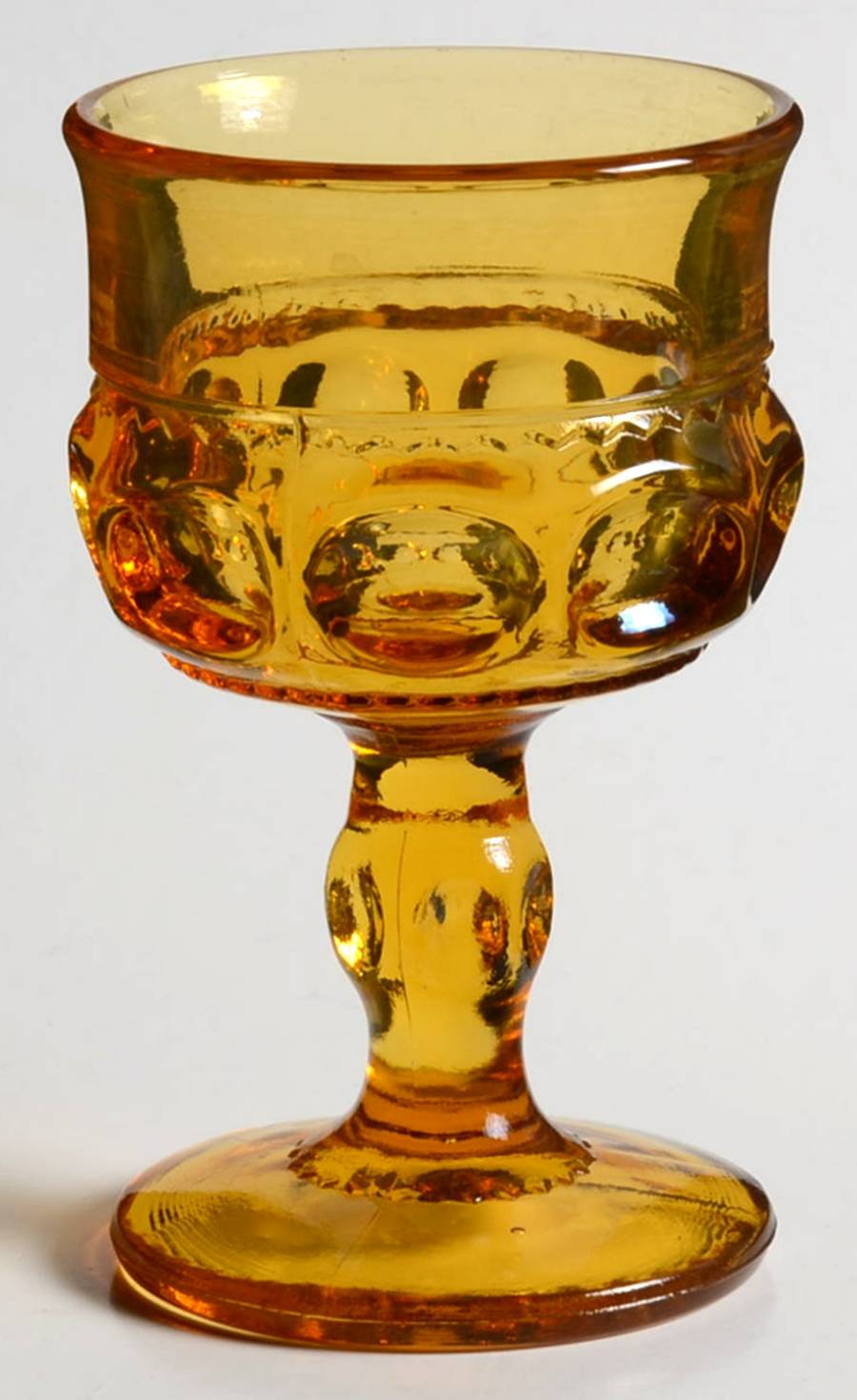Antique Thumbprint Yellow Liquor Cocktail by Tiffin-Franciscan-1