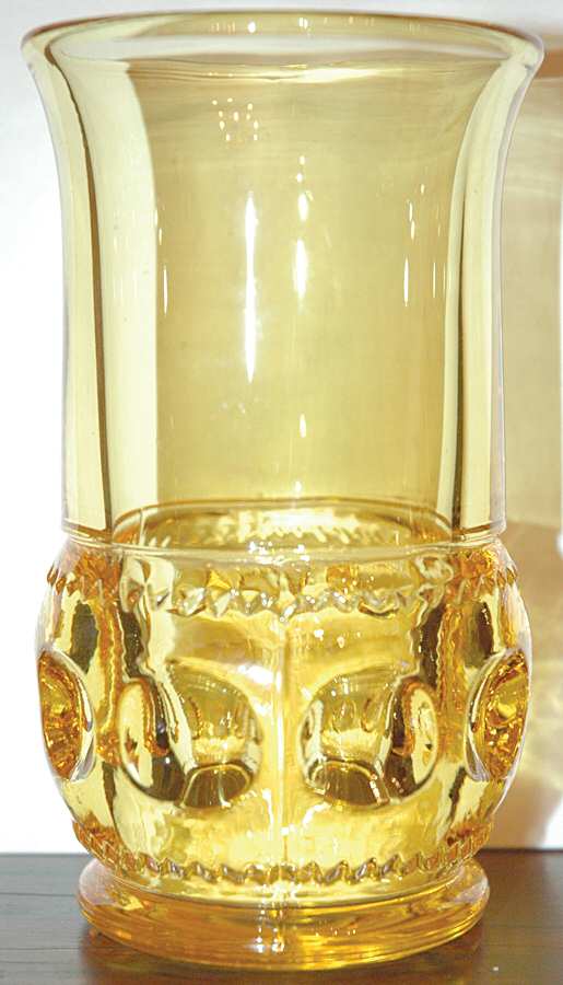 Antique Thumbprint Yellow Flat Iced Tea by Tiffin-Franciscan-1