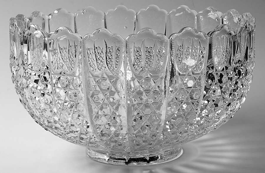 Bristol Diamond Punch Bowl by Tiffin-Franciscan-1